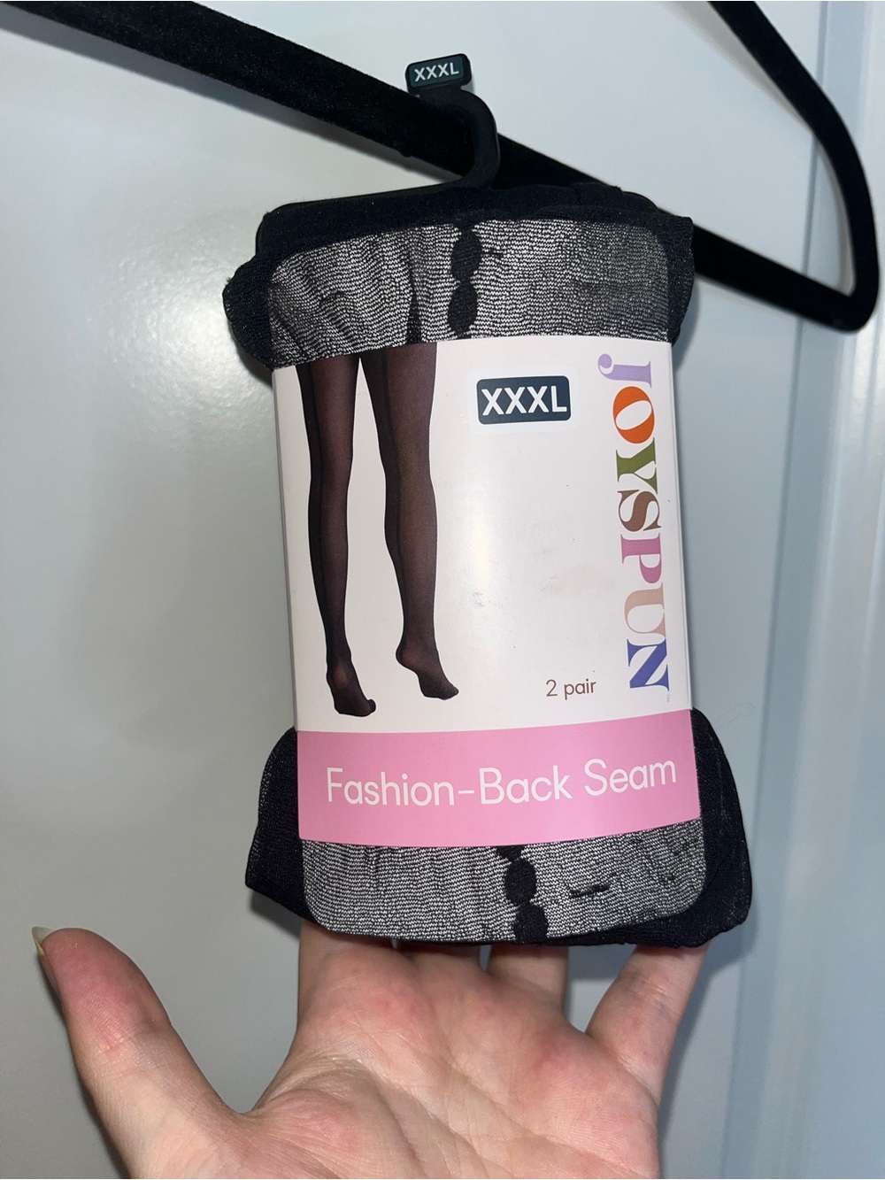 Joyspun NIP Dot Opaque Tight Pantyhose Pin Up Retro 2Pack XXXL Legwear Intimates